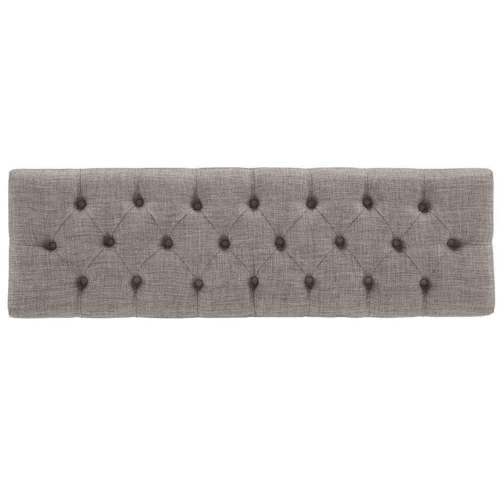 Benchwright Premium Tufted Reclaimed Look 52 inch Upholstered Bench by iNSPIRE Q Artisan