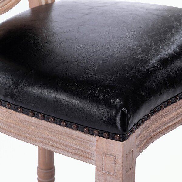 Upholstered French Dining Chair with rubber legs