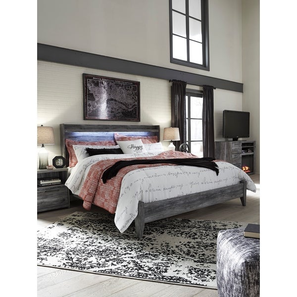 Signature Design by Ashley Baystorm Smoky Gray Panel Headboard - - 21642746