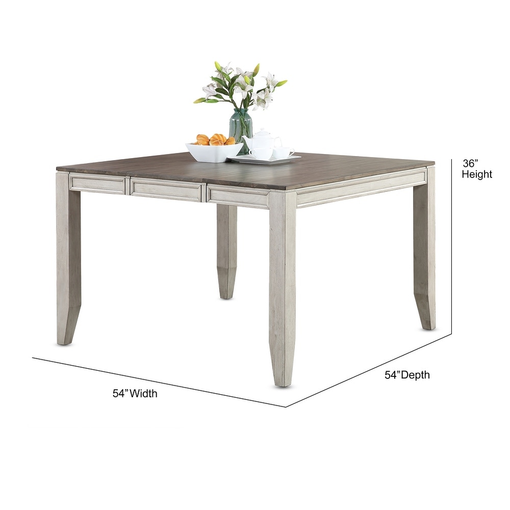 The Gray Barn Aldrich Two tone Smokey Counter Height Table