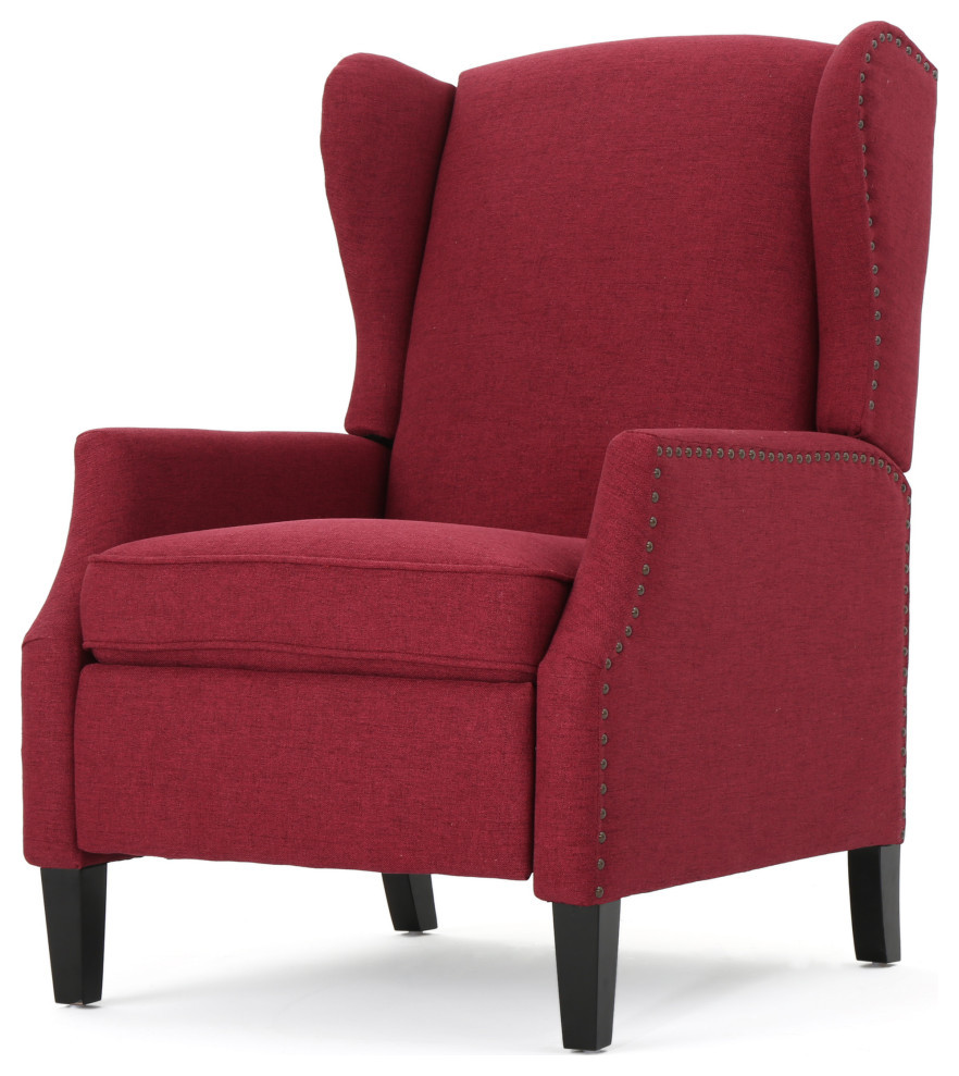 Corbin Fabric Recliner  Set of 2   Contemporary   Recliner Chairs   by GDFStudio  Houzz