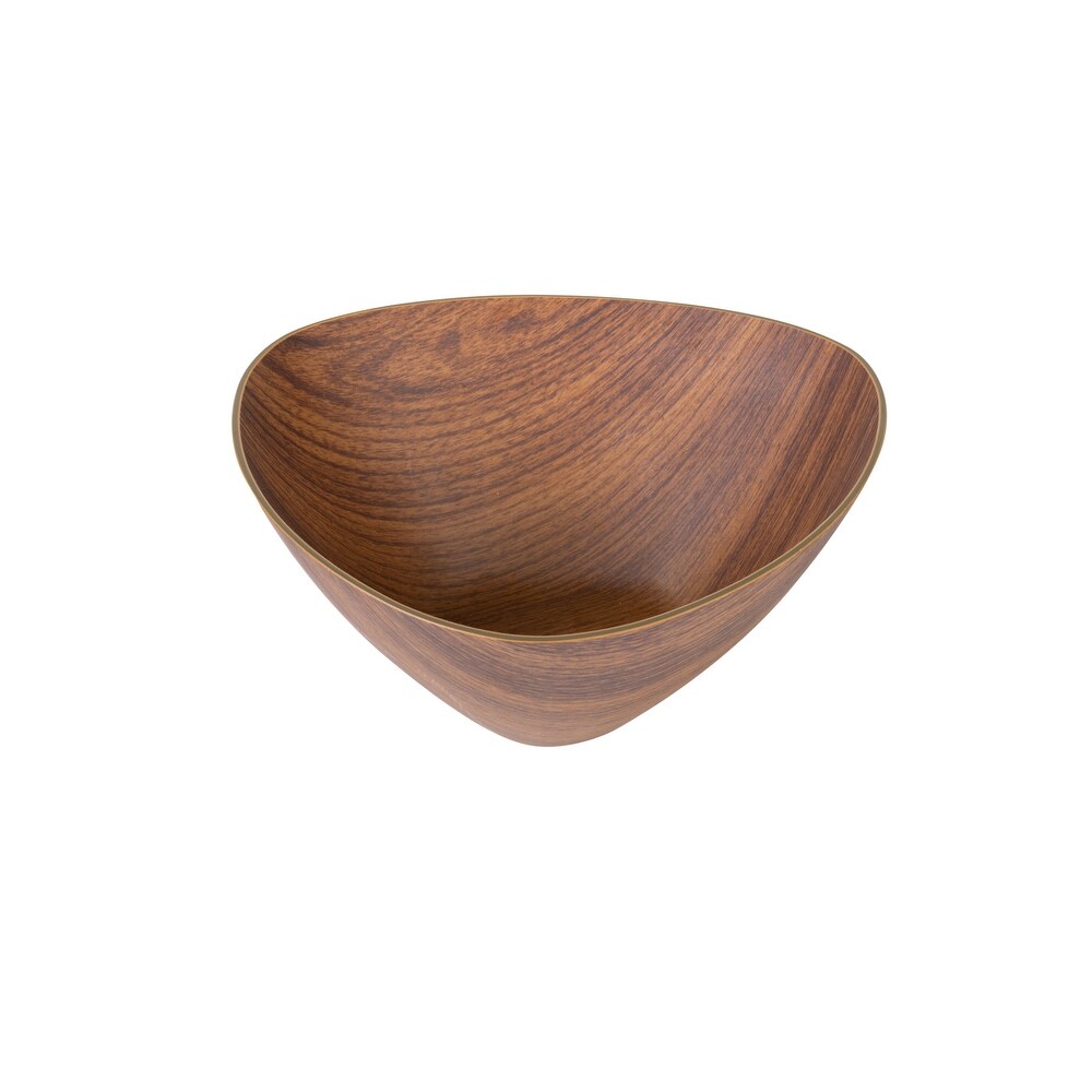 Luxe Party Mahogany Collection Triangle Serving Bowl