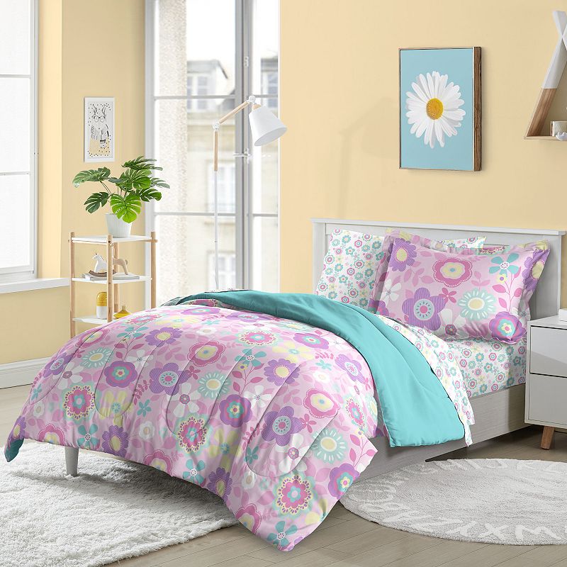 Dream Factory Fantasia Floral Comforter Set with Shams