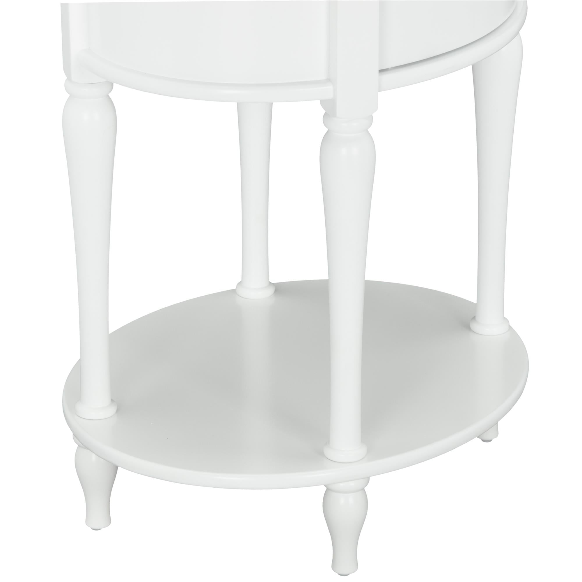 Little Seeds Rowan Valley Laren Oval Nightstand, White