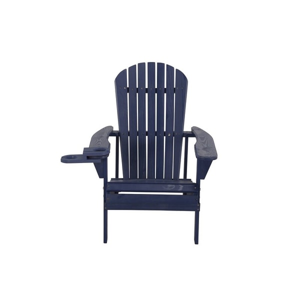 Earth Collection Adirondack Chair with phone and cup holder (1 Chair and 1 End table set)