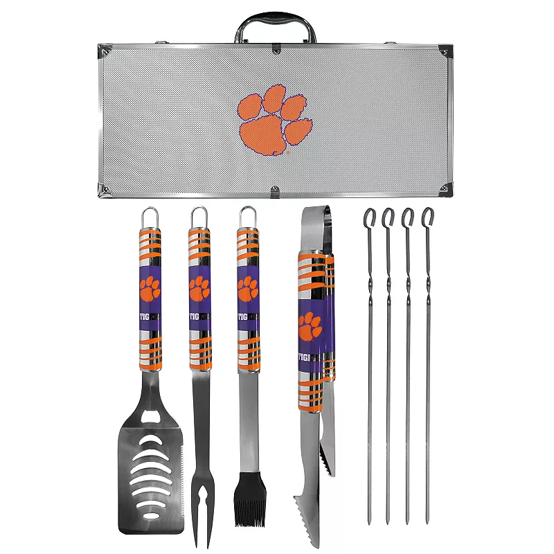 Clemson Tigers Tailgater 8-Piece BBQ Grill Set