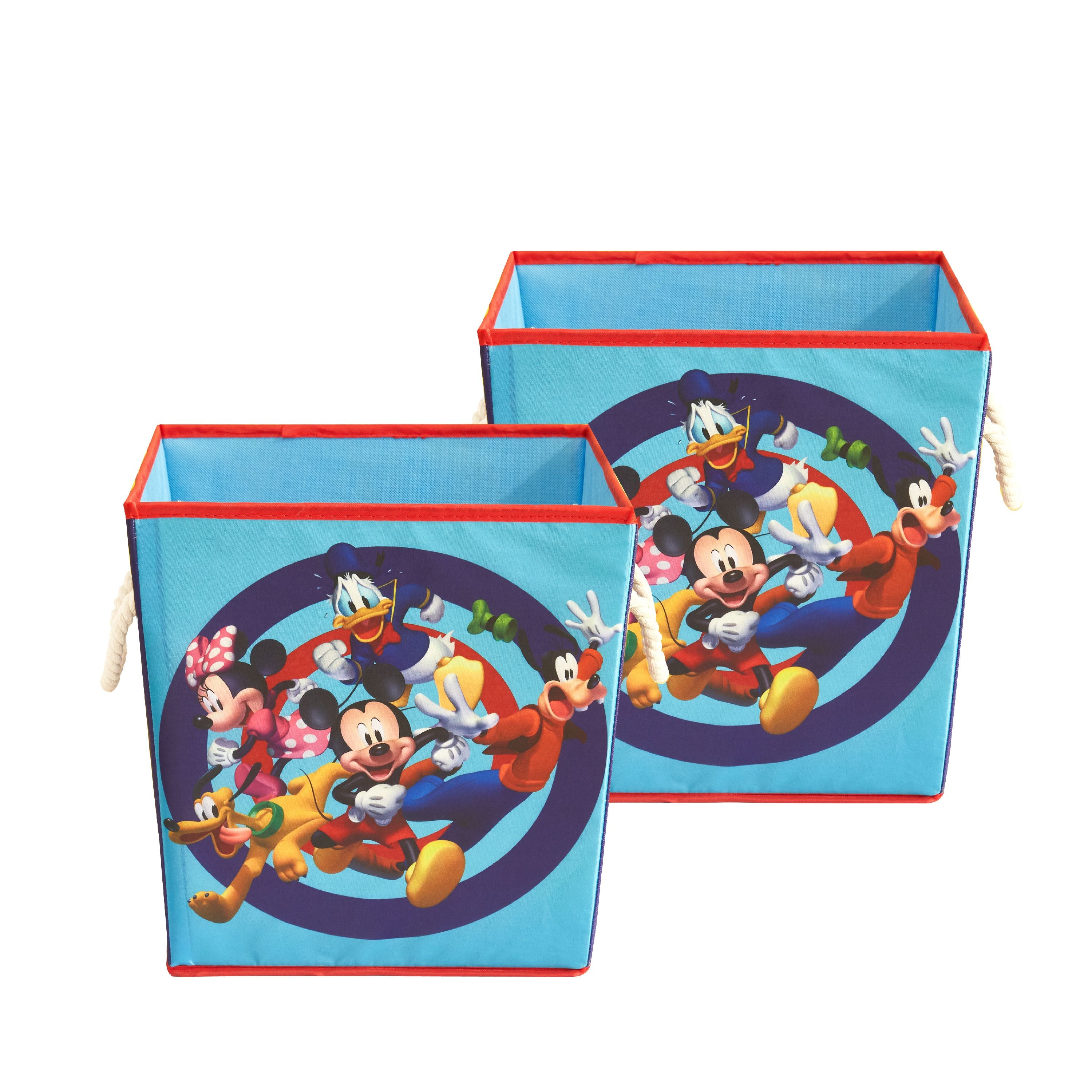 Disney Mickey Mouse Storage Cube with Rope Handles (set of 2)