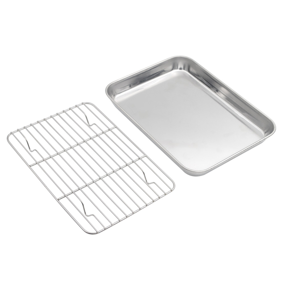 Aspire Baking Sheet with Rack Set  Stainless Steel...