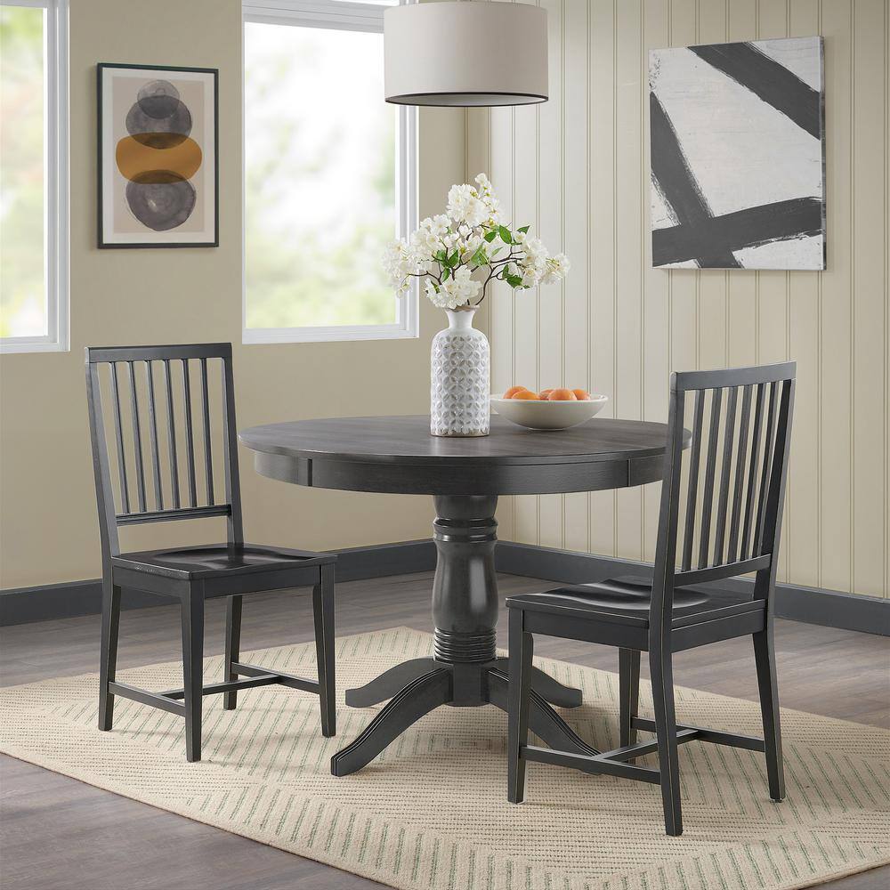 Alaterre Furniture Vienna Black Wood Side Chairs (Set of 2) ANVI01WDC