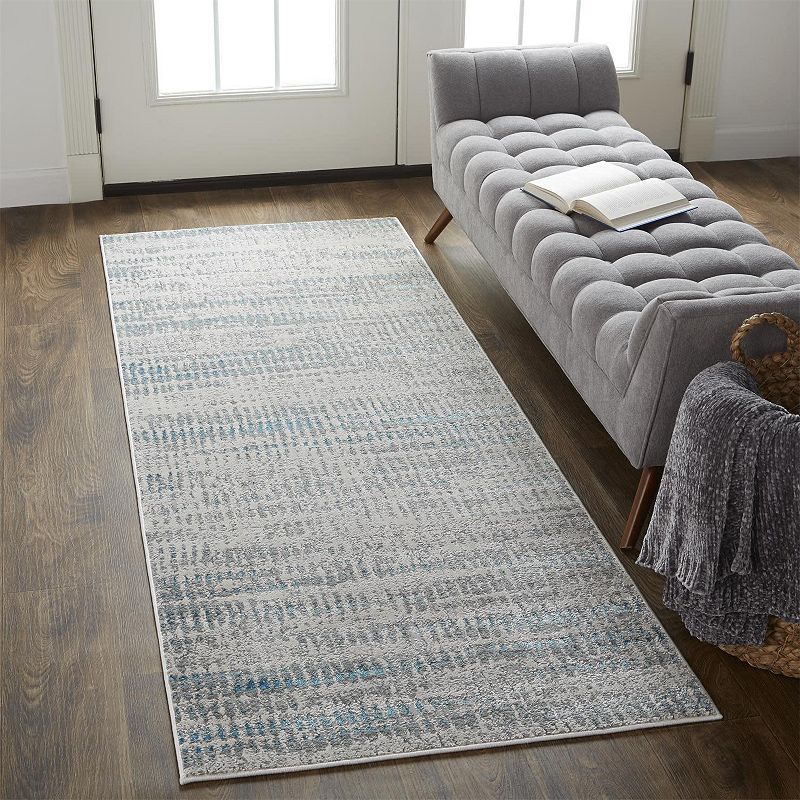 Weave and Wander Aurelian Modern Metallic Distressed Rug