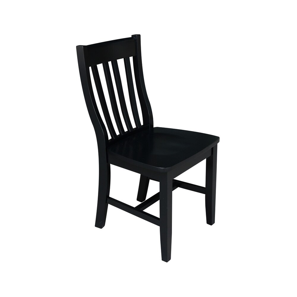 Copper Grove Quince Black Schoolhouse Chairs (Set of 2)