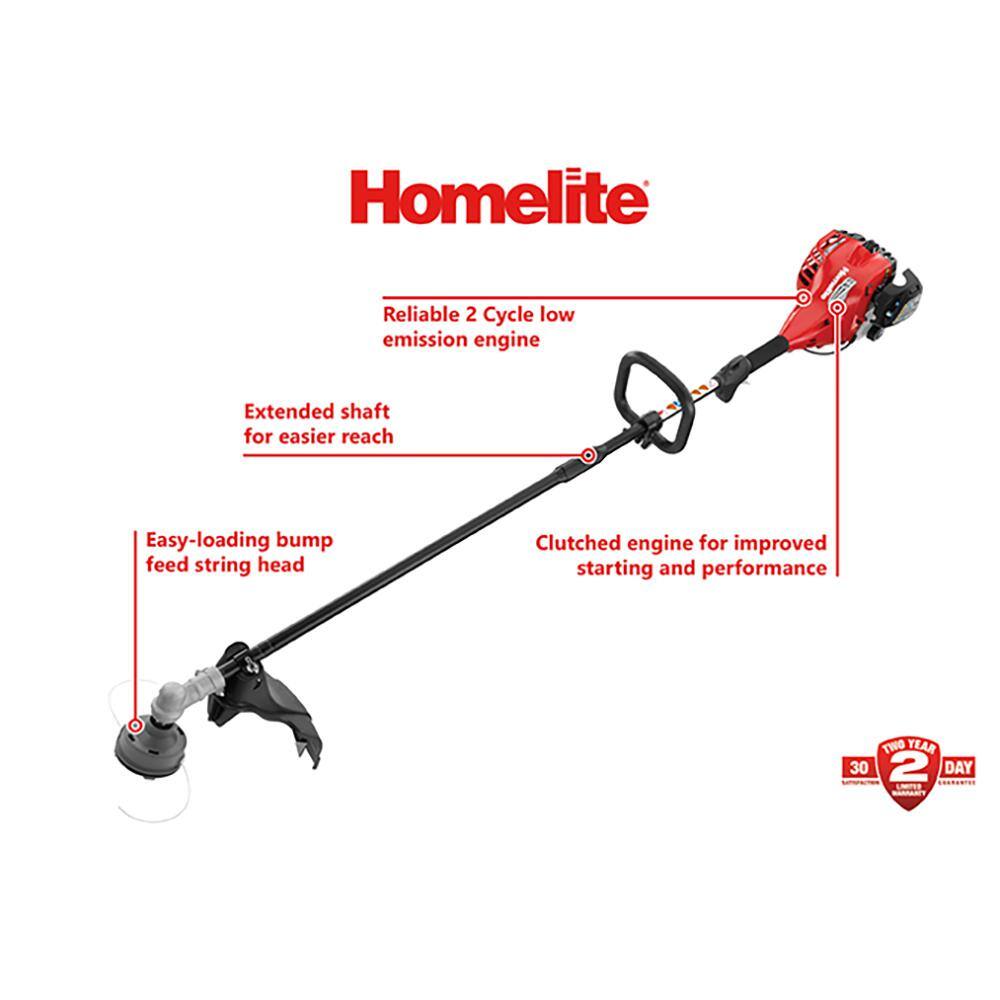 Homelite 2-Stroke 26 cc Straight Shaft Gas Trimmer UT33650B