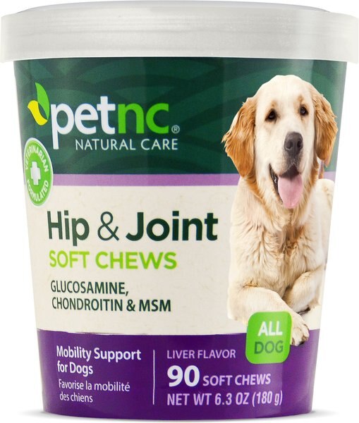 PetNC Natural Care Hip and Joint Soft Chews Joint Supplement for Dogs