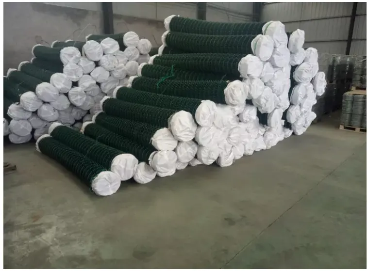 Factory supply chain link rolls high quality used hot dipped galvanized pvc coated Chain Link Fence