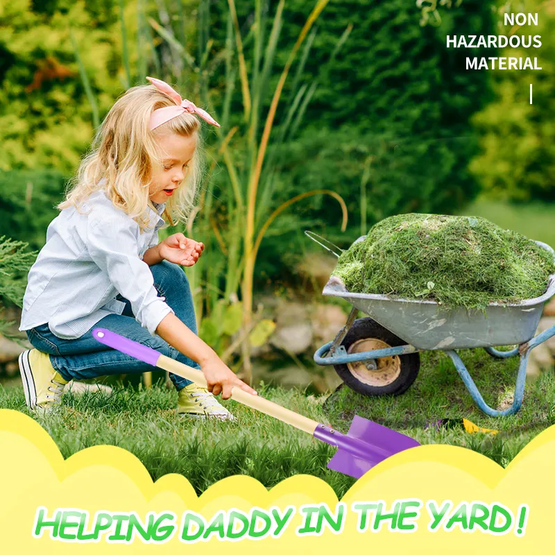 kids garden Tools Long Shovel outdoor toys custom kids garden hand tools