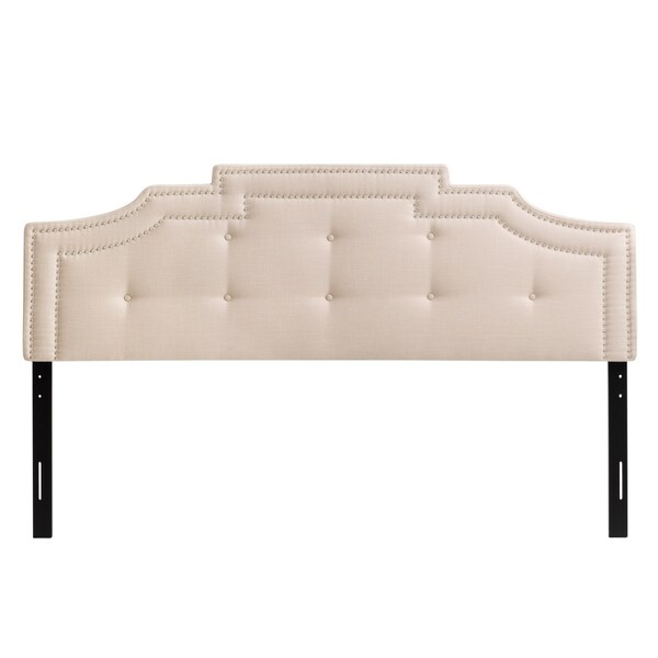 CorLiving Aspen Crown Silhouette Headboard with Button Tufting - Twin/Single - - 28496219