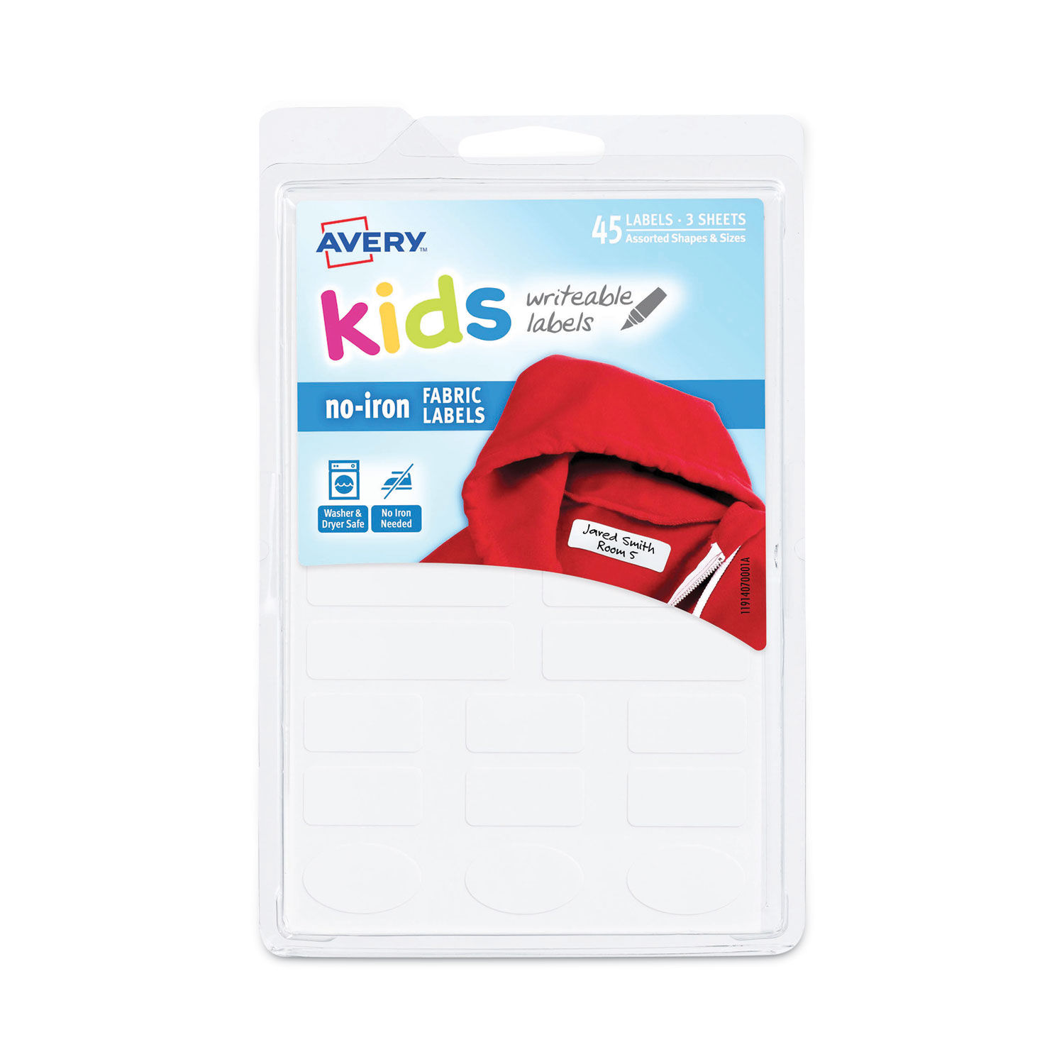 Avery Kids No-Iron Fabric Labels by Averyandreg; AVE40700