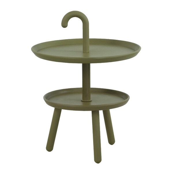 Umbria Accent Tiered Modern Minimalist End Side Table