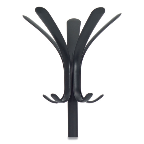 Alba CLEO Coat Stand， Stand Alone Rack， Ten Knobs， Steel/Plastic， 19.75w x 19.75d x 68.9h， Black (PMCLEON)