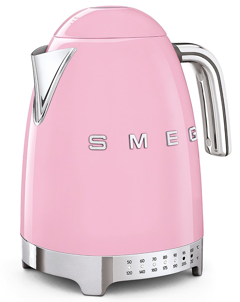 Smeg 50's Retro Style Pink Variable Temperature Kettle