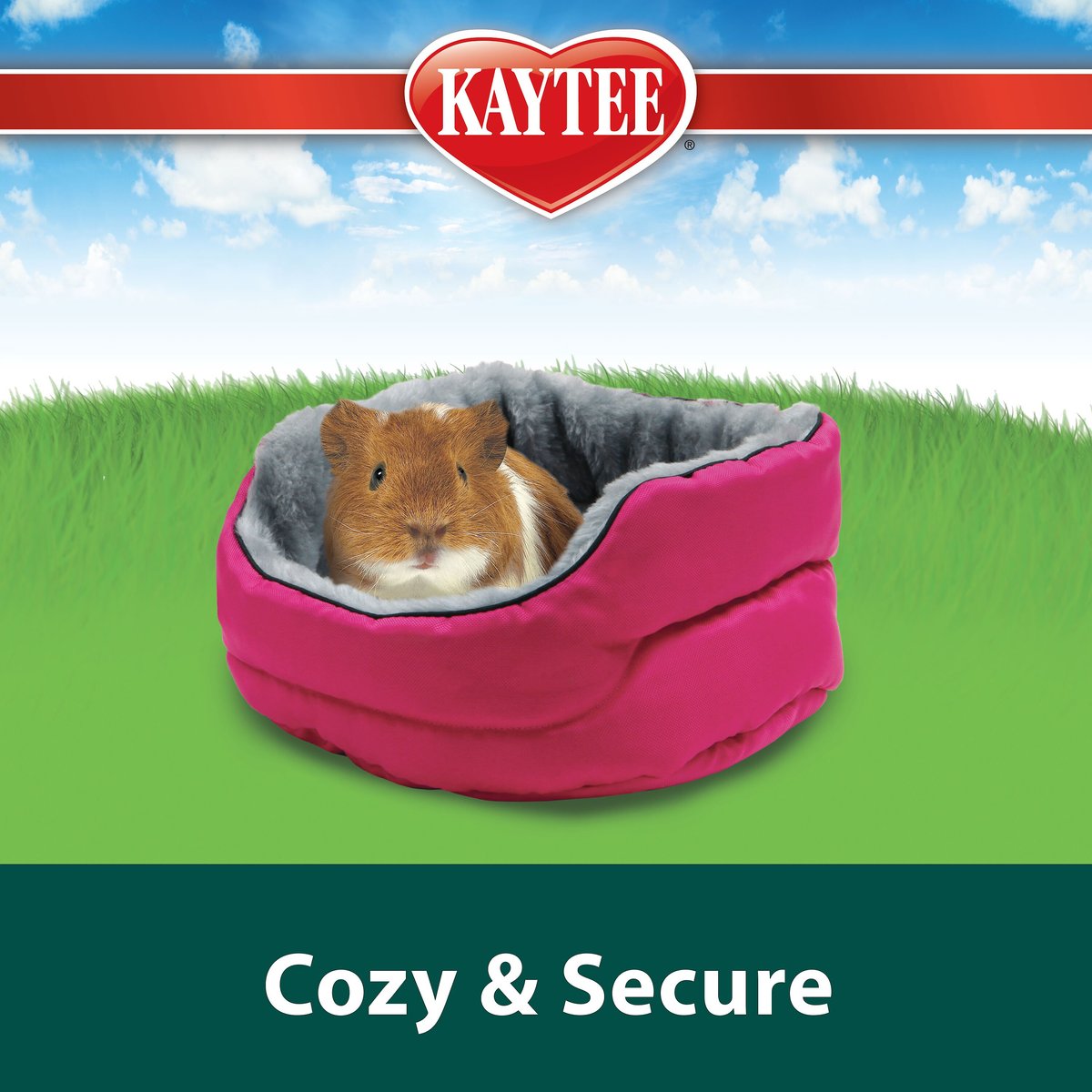 Kaytee Cuddle-E-Cup Plush Small Animal Bed， Color Varies