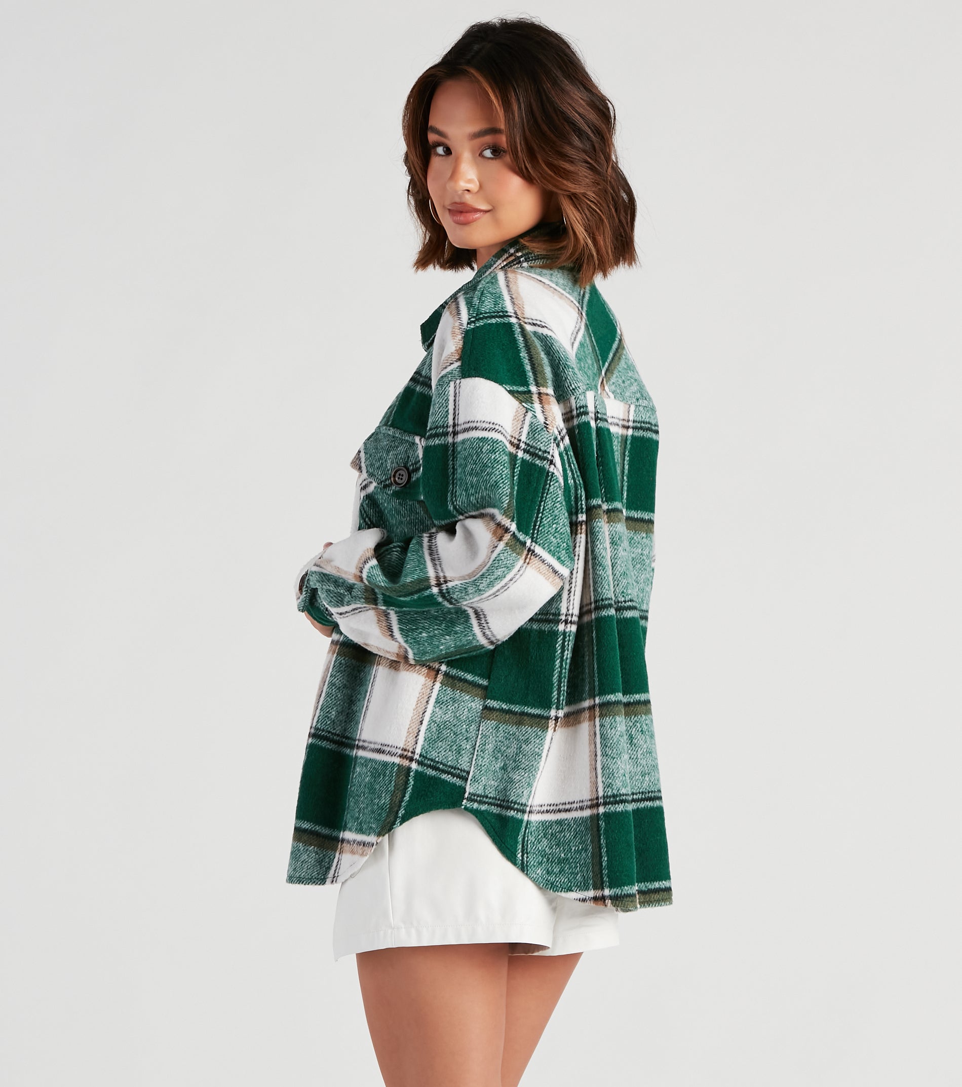 True And Trendy Plaid Shacket