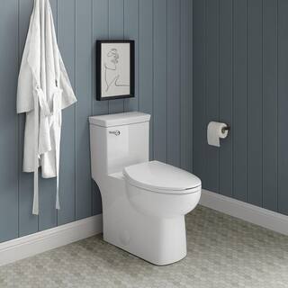 Swiss Madison Classe 1-Piece 1.28 GPF Single Flush Handle Elongated Toilet in White Seat Included SM-1T116