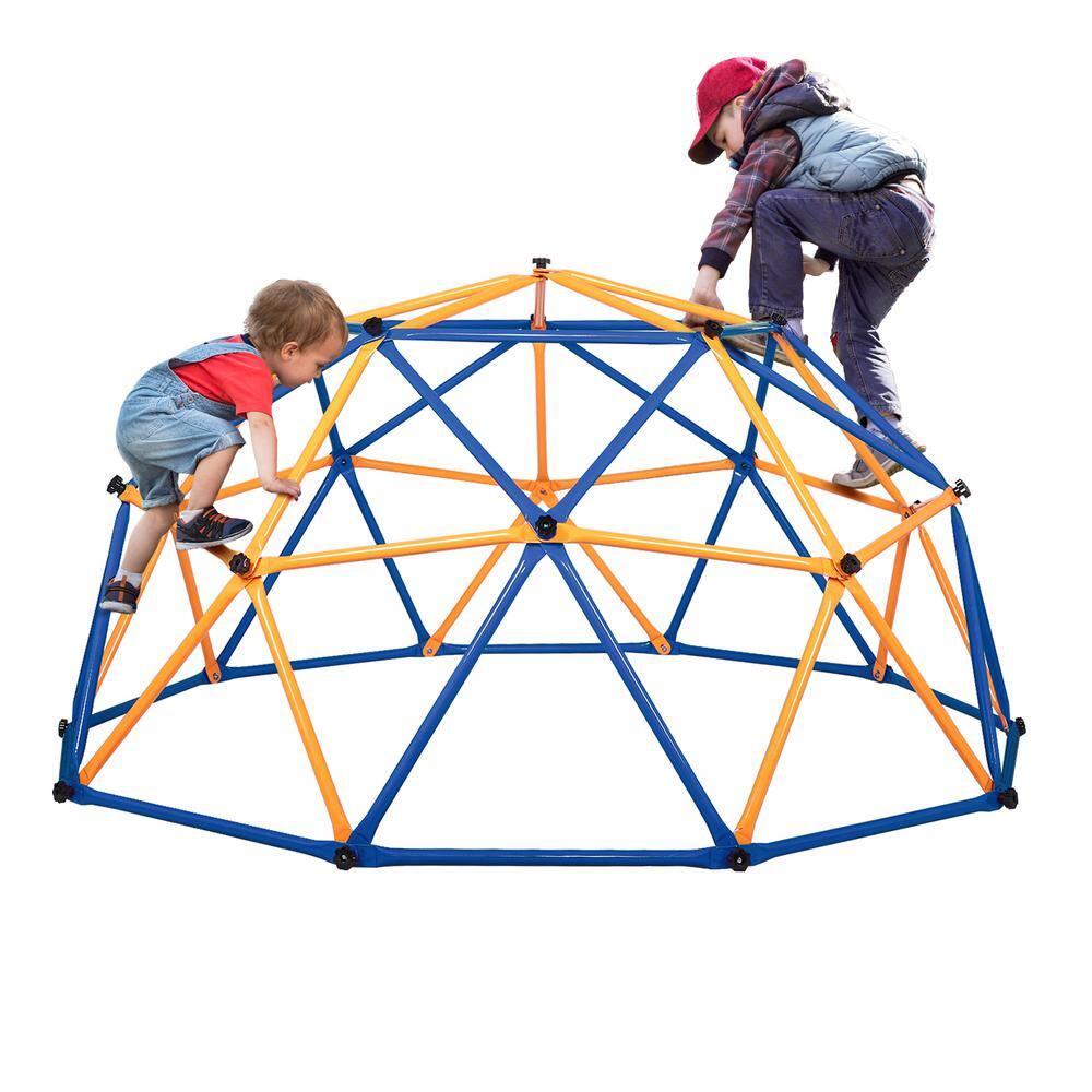 Nyeekoy 9.7 ft. Outdoor Metal Kids Climbing Dome Backyard Jungle Gym Play Set TH17F0484