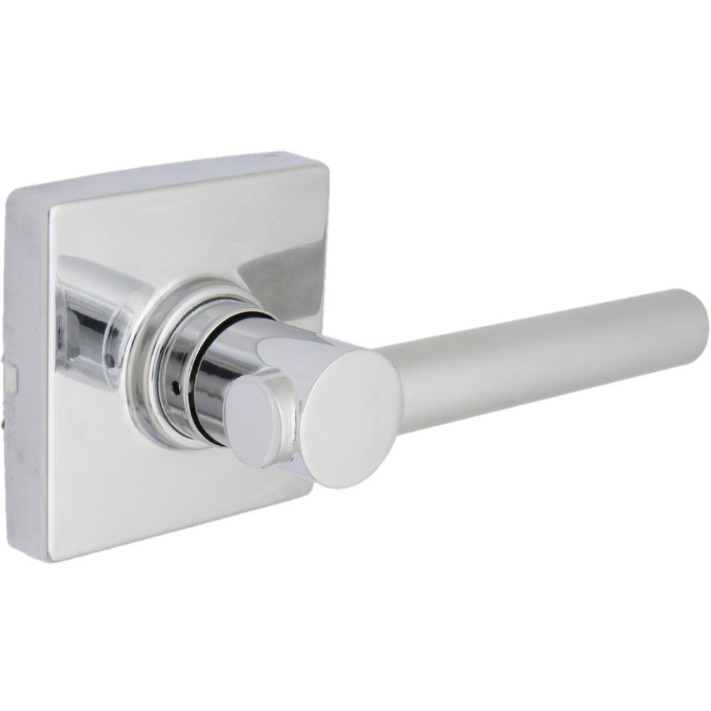 Defiant Highland Bright Chrome Hall and Closet Door Lever with Square Rose 32LD8203A