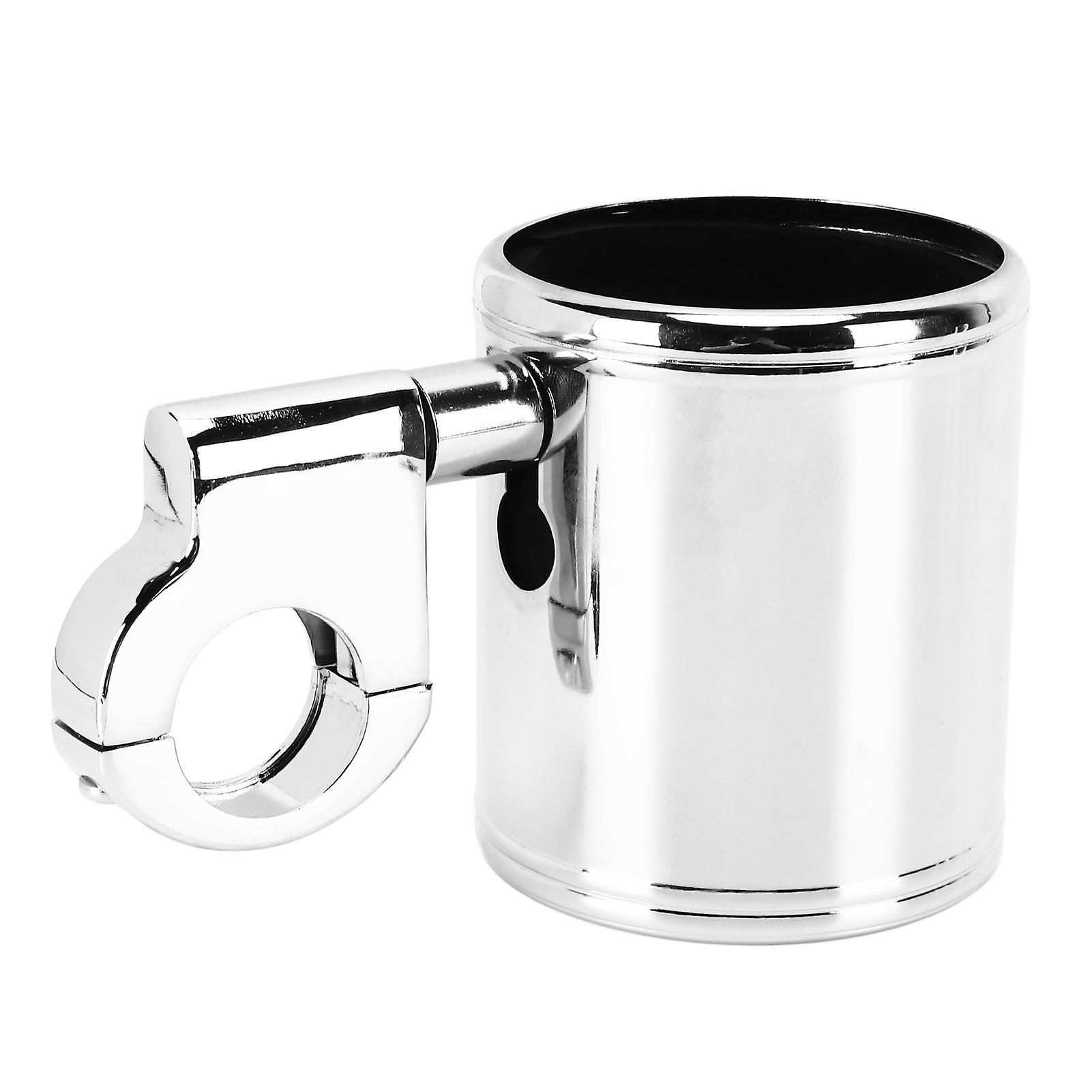 Motorcycle Handlebar Cup Holder Chrome Adjustable Universal For Atv 2232mm Handle