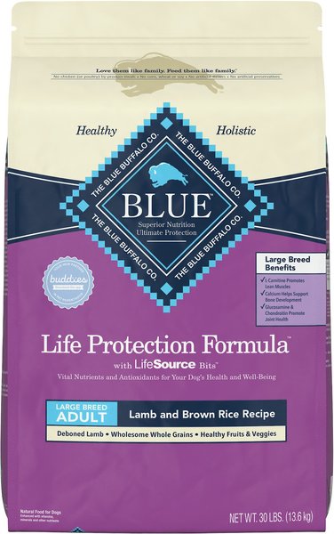 Blue Buffalo Life Protection Formula Large Breed Adult Lamb and Brown Rice Recipe Dry Dog Food