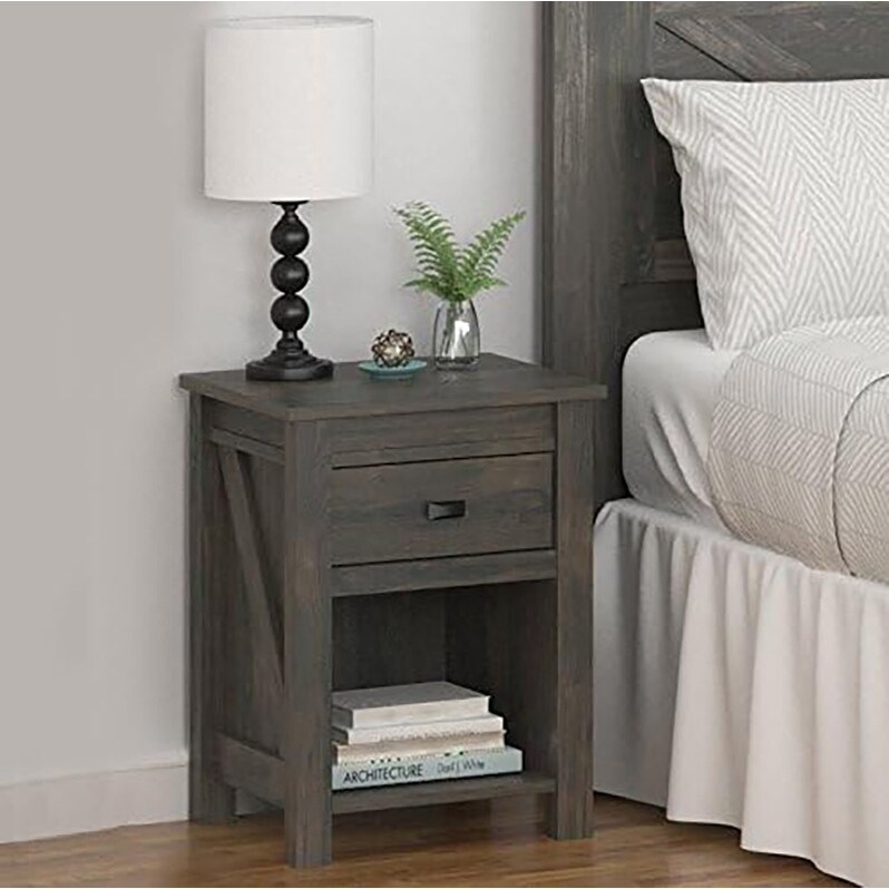 Nightstand  Weathered Oak