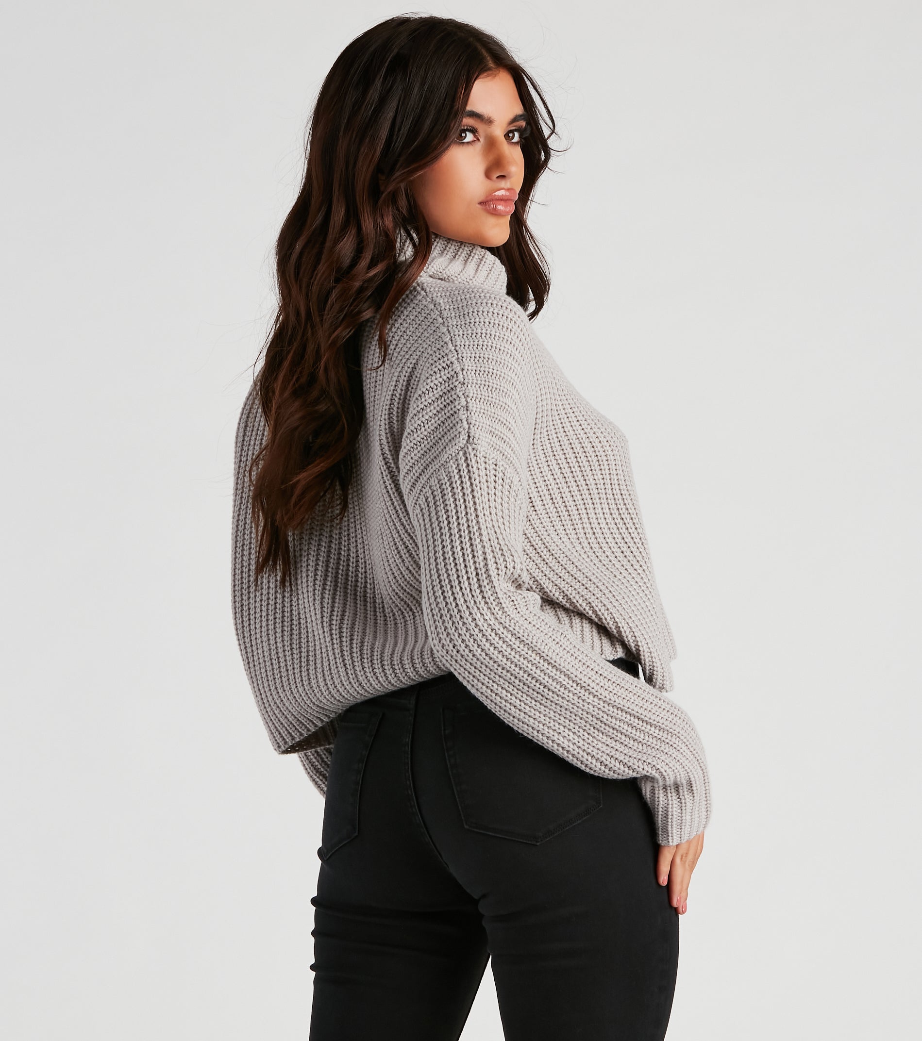 Autumn Air Turtleneck Knit Sweater