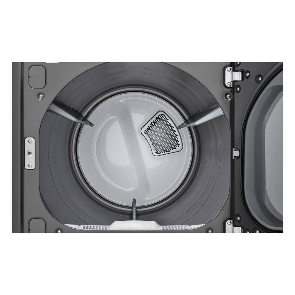 LG 7.3 cu. ft. Ultra Large High Efficiency Vented Electric Dryer in Middle Black DLE7150M