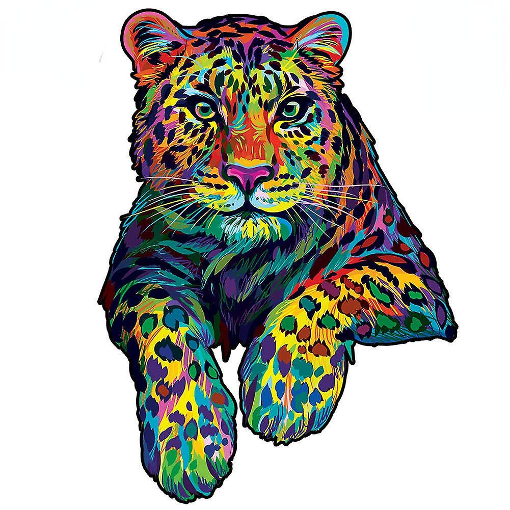 Anygame jigsaw puzzles multicolor tiger wooden gifts unique family games