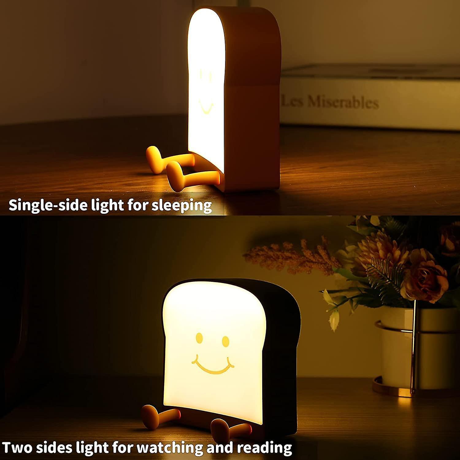 Kid Night Light - Bread Light Cute Lamp Portable Night Light With Timber Usb Rechargeable For Children(playing)