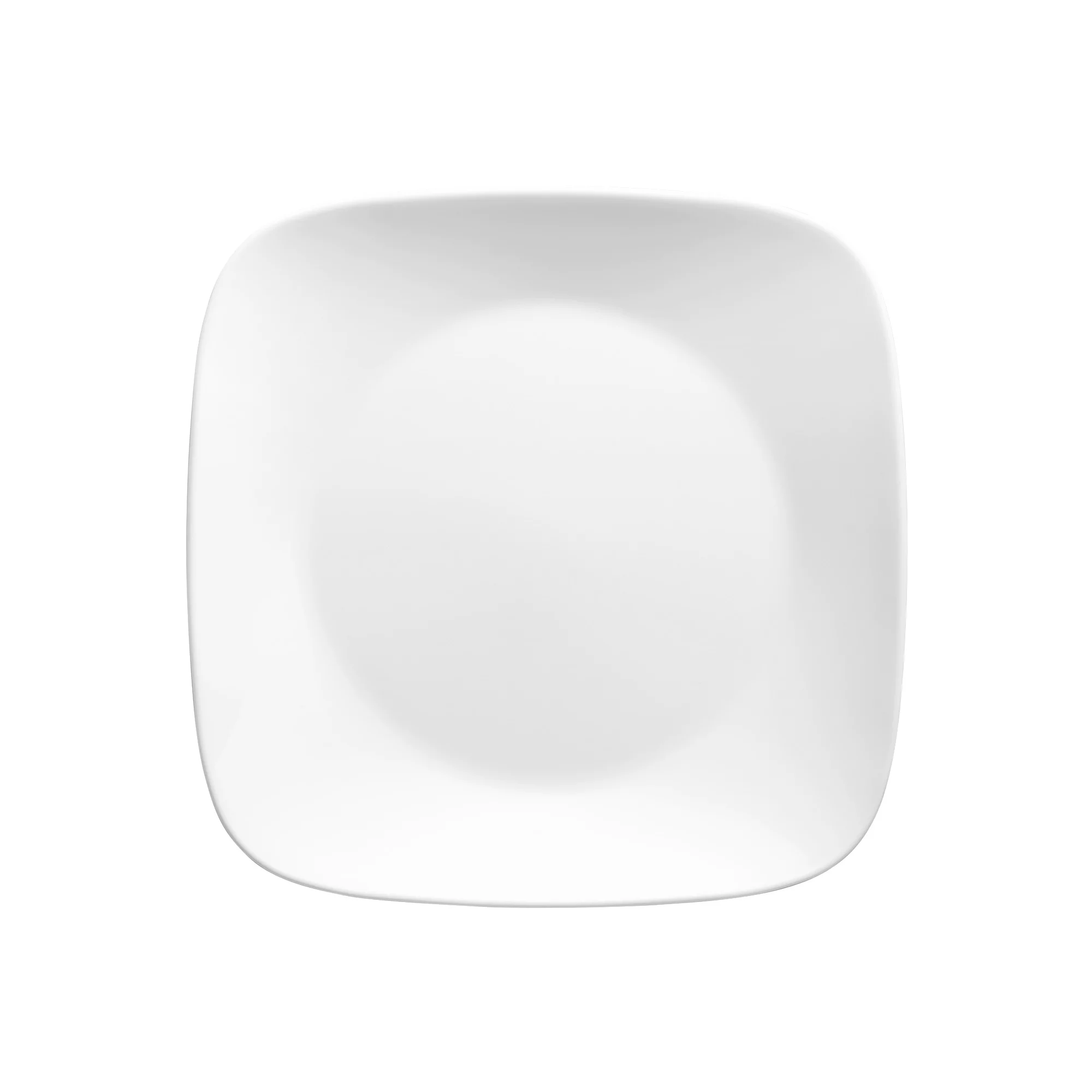 Corelle Classic Pure White， Square， 12-Piece， Dinnerware Set