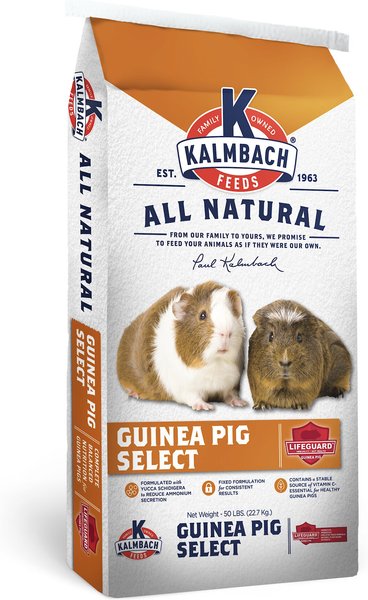 Kalmbach Feeds All Natural Guinea Pig Select Food， 50-lb bag