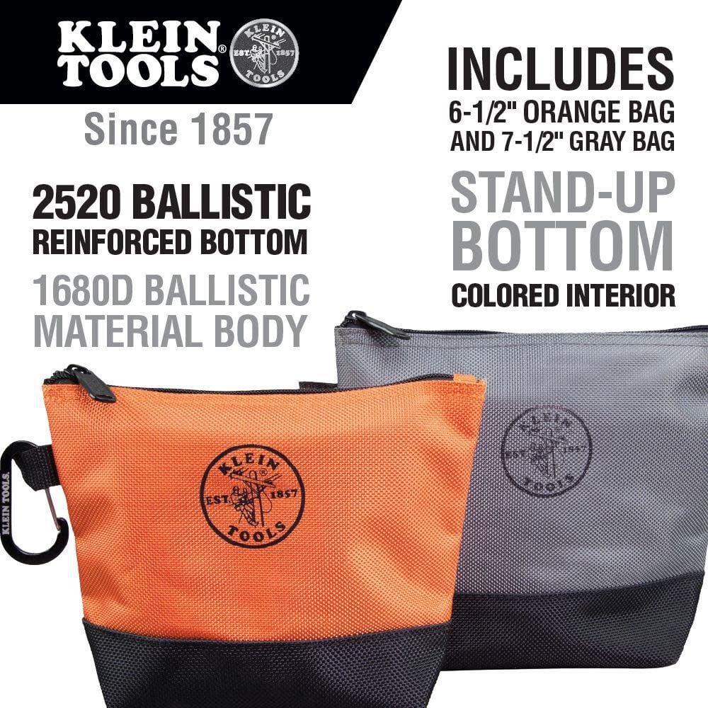 Klein Tools Stand Up Zipper Bags 2 Pk 55470 from Klein Tools