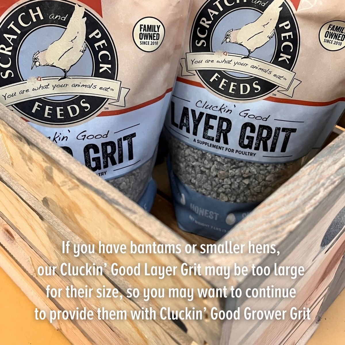 Scratch and Peck Feeds Cluckin' Good Layer Grit Chicken Supplement， 7-lb bag