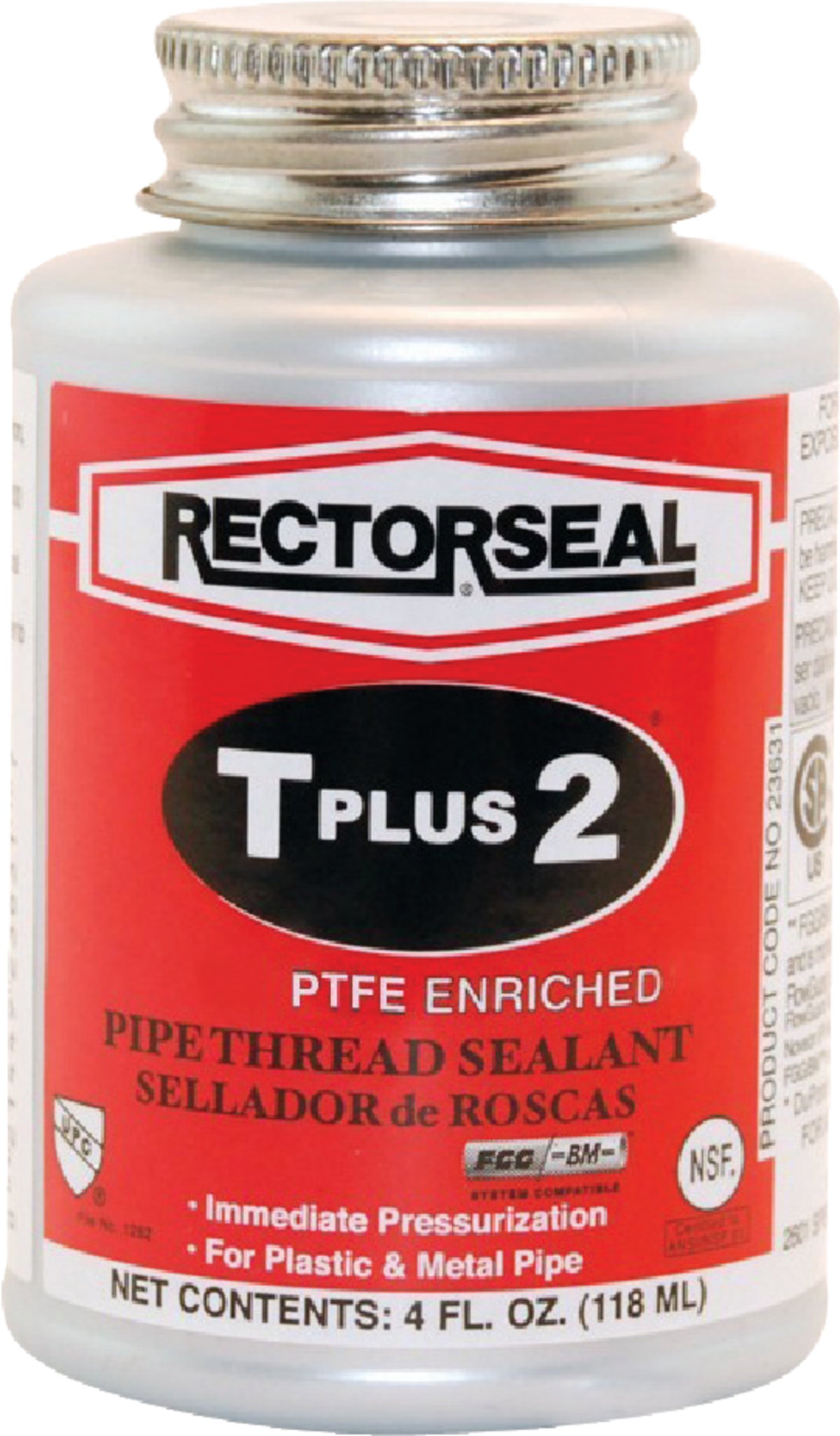 Rectorseal T Plus 2 PipeThread Sealant 4 Oz. White