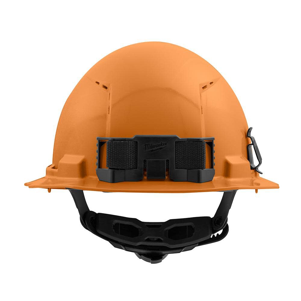 Milwaukee Orange Full Brim Vented Hard Hat with 6pt Ratcheting Suspension Type 1 Class C 48-73-1233 from Milwaukee