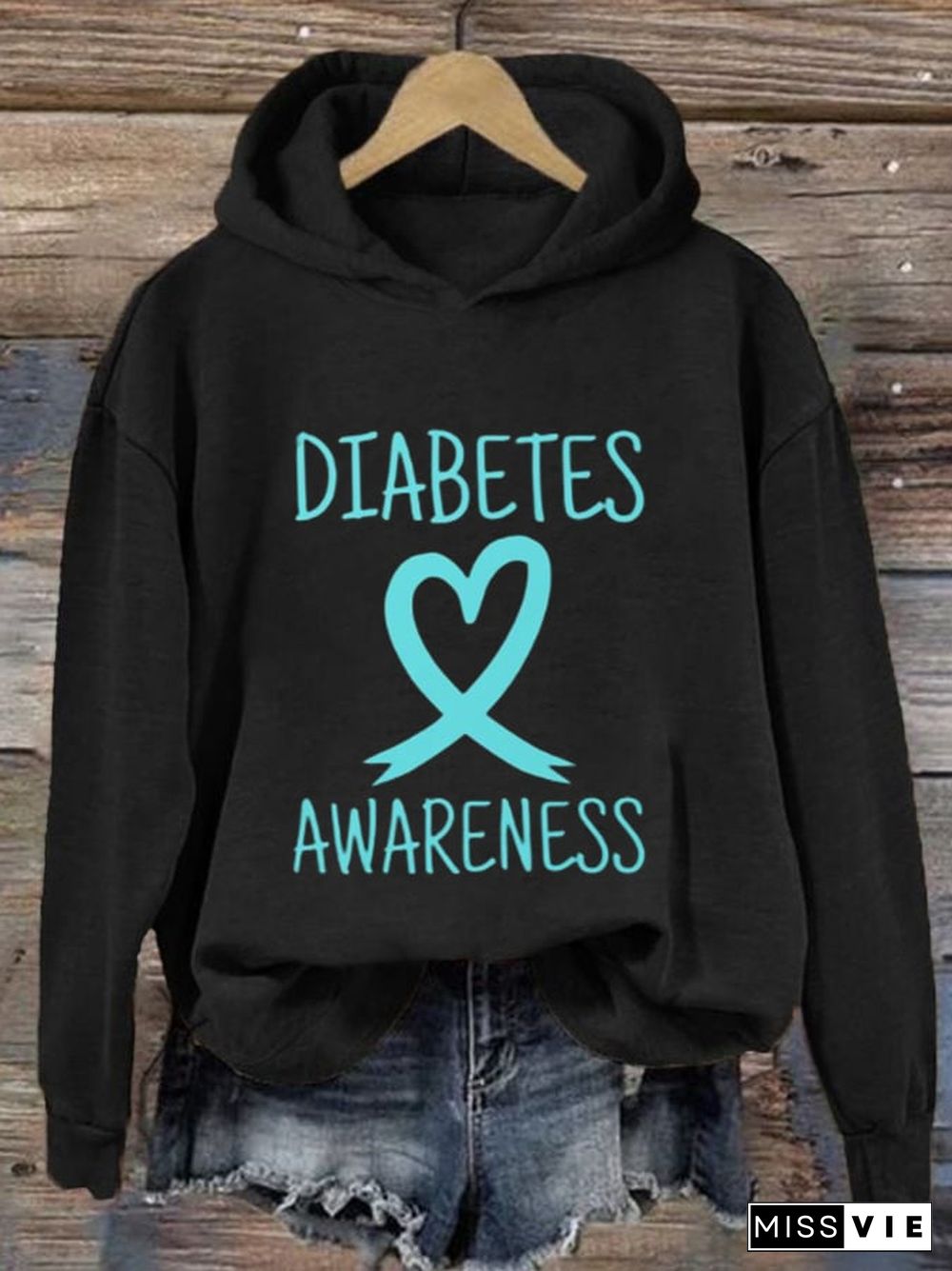 Women's Diabetes Awareness Month In November We Wear Blue Type 1 Essential Hoodie