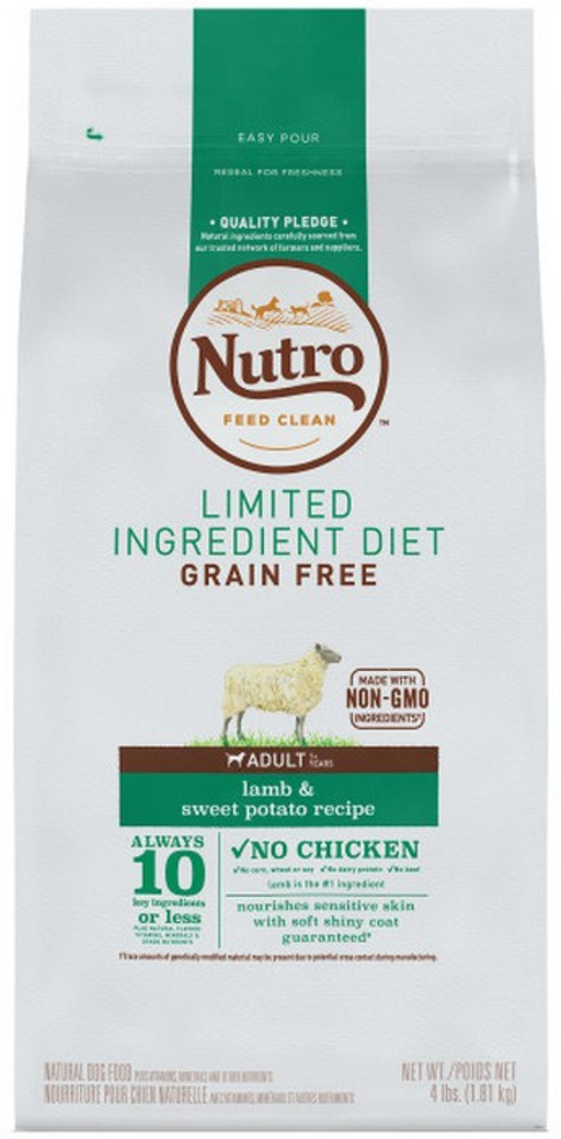 NUTRO Limited Ingredient Diet Adult Lamb and Sweet Potato Recipe Dog Food