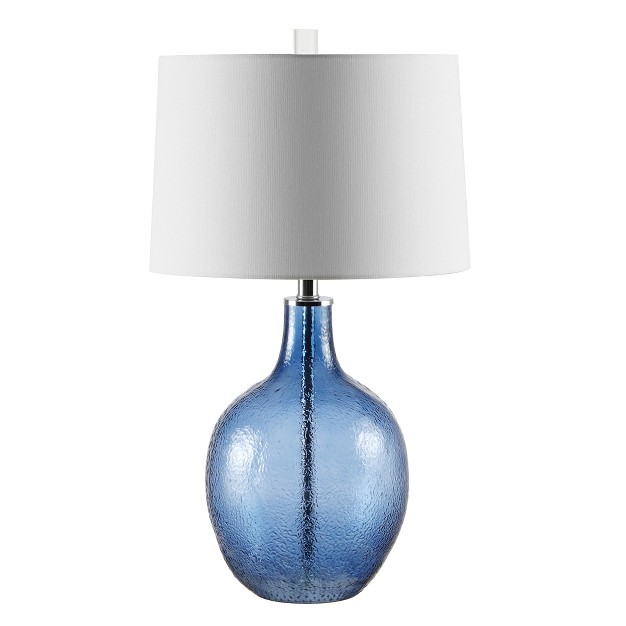 Nadine Glass Table Lamp Blue Safavieh