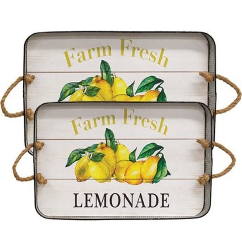 2/Set Farm Fresh Lemonade Trays - set of 2