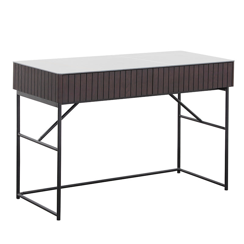 ELORA Study Desk 116cm Ceramic - Smoke Brown Ash