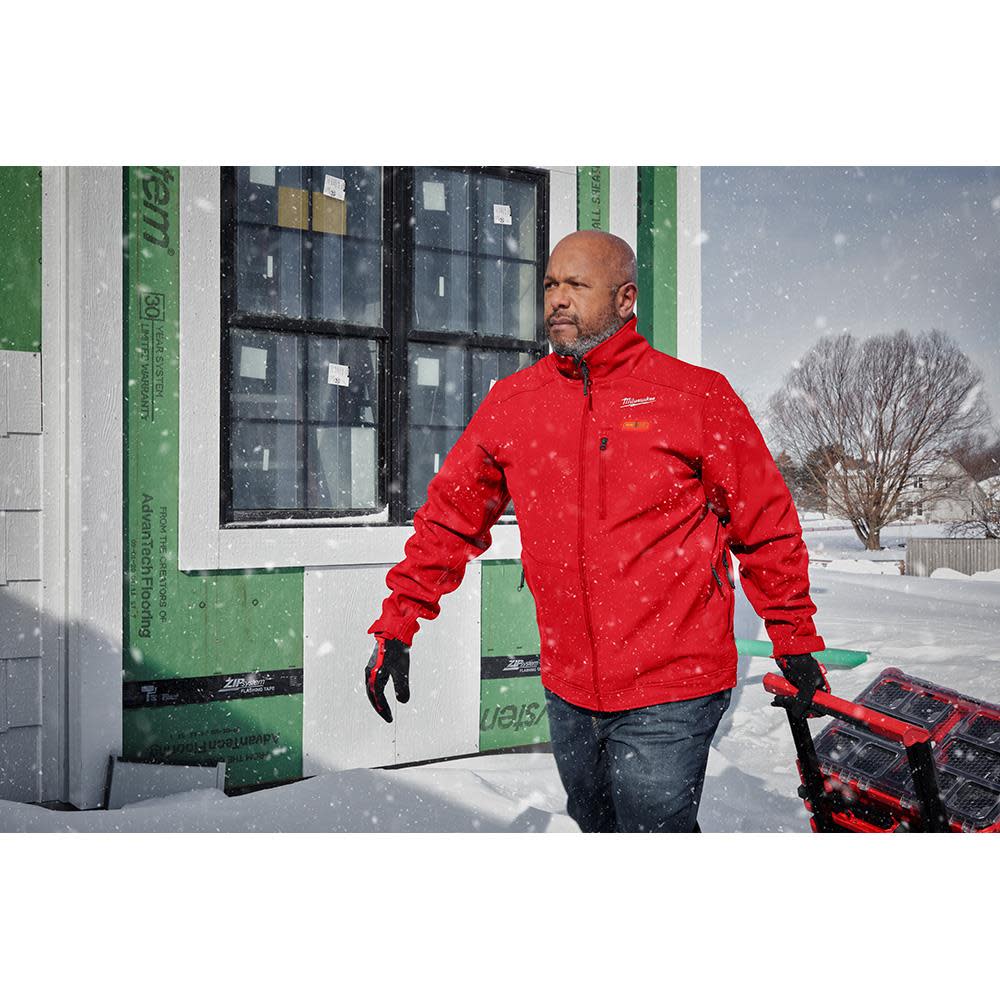 Milwaukee M12 Heated TOUGHSHELL Jacket Kit Red Small