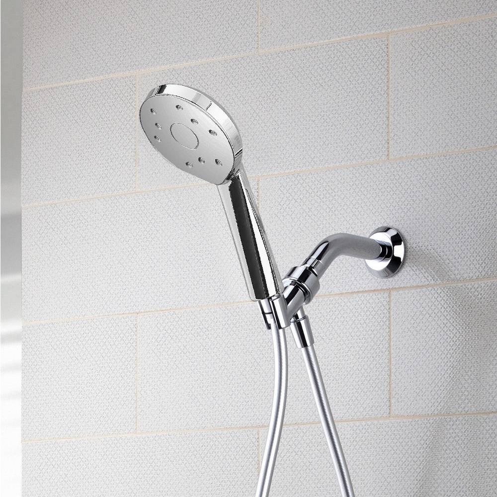 Methven Kiri 1-Spray 5 in. Single Wall Mount Low Flow Handheld Shower Head in Chrome SJK23−LF2H