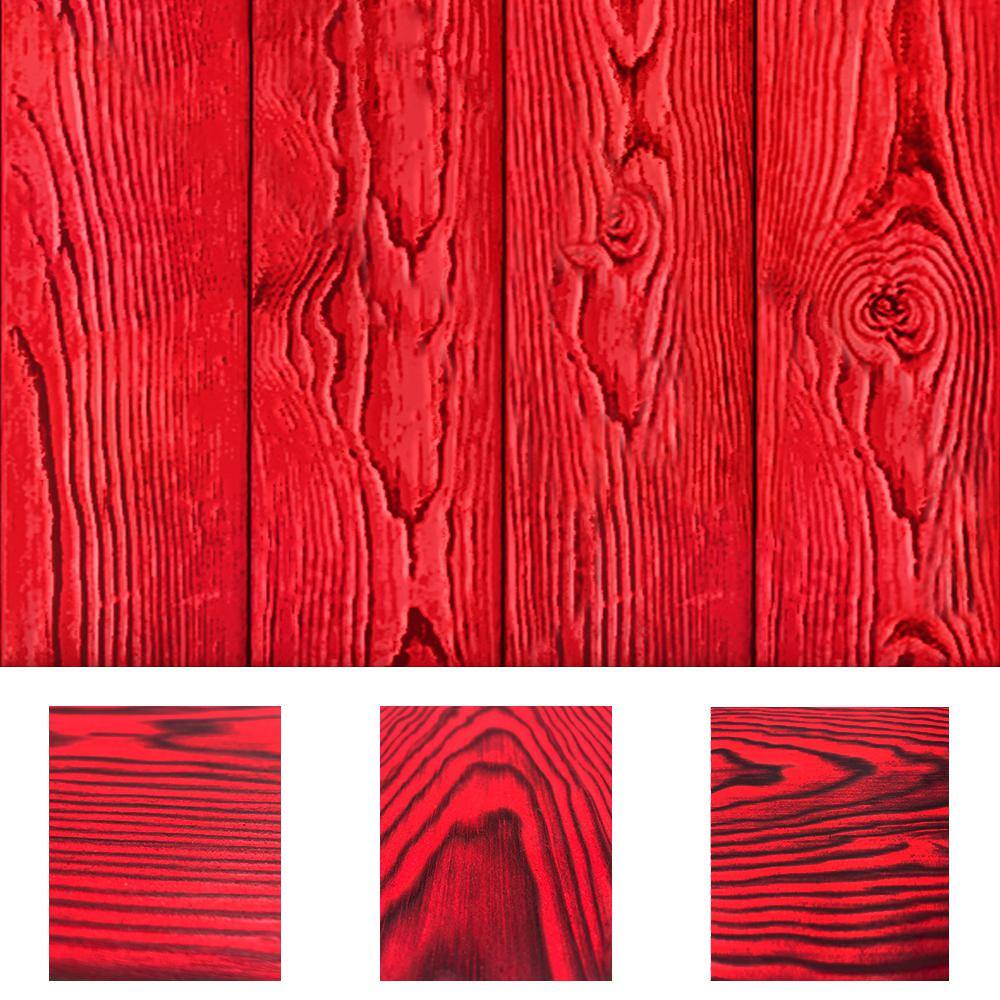 CALHOME 34 in. x 8 in. x 7 ft. Wire Brushed Thermally Modified Red Stained Knotty Pine Tongue and Groove Siding Board(10Pieces) 84X8-WB-RTM-PLK-TG(10)